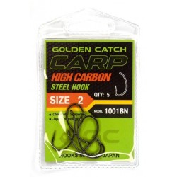 Рибальські гачки, GC Carp 1001, 5шт/уп, колір BN, розмір №2